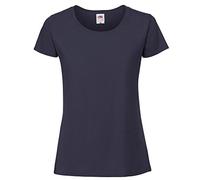 Fruit of the Loom Womens/Ladies Ringspun Premium T-Shirt (S) (Abyss Blue)