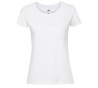 WomensLadies Ringspun Premium T-Shirt - BC3945 - Snow / XL