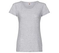 Fruit of the Loom Womens/Ladies Short Sleeve Lady-Fit Original T-Shirt (M) (Heather Grey)