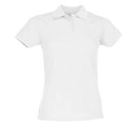 Fruit of the Loom Womens Lady-Fit 65/35 Short Sleeve Polo Shirt (M) (White)
