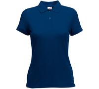 Fruit of the Loom Womens Lady-Fit 65/35 Short Sleeve Polo Shirt (Navy) - Size 2XL