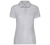 Fruit of the Loom Women's Lady Fit Piqué Polo Shirt in Grey | Size: 2XL Fruit Of The Loom Grey 2XL