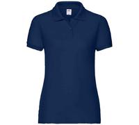 Fruit of the Loom Women's Lady Fit Piqué Polo Shirt in Navy | Size: 2XL Fruit Of The Loom Navy 2XL