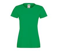 Fruit of the Loom Womens Lady-Fit Sofspun Short Sleeve T-Shirt (XL) (Kelly Green)