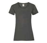 Fruit of the Loom Women's Lady Fit T-Shirt in Mid Grey | Size: XS Fruit Of The Loom Mid Grey XS