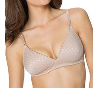 Fruit of the Loom Women's Lightly Lined Wire-Free Bra, Opaque, Sand, 36A