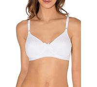 Fruit of the Loom Womens Lightly Lined Wire-Free Bra, White Stripe, 36A
