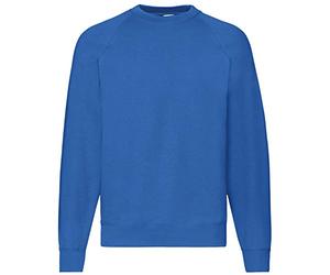 Fruit of the Loom Women's Men's Long Sleeve Sweat Jacket - blue - M