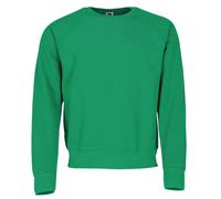 Fruit of the Loom Women's Men's Long Sleeve Sweat Jacket - green - Small