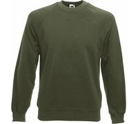 Fruit of the Loom Women's Men's Long Sleeve Sweat Jacket - green - XL