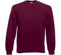 Fruit of the Loom Womens Mens Long Sleeve Sweat Jacket - red - Medium
