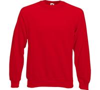 Fruit of the Loom Women's Men's Long Sleeve Sweat Jacket - red - XL