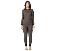 Fruit of the Loom Women's Micro Waffle Premium Thermal Set, Cheetah Print, Large