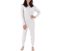 Fruit of the Loom Women's Micro Waffle Premium Thermal Union Suit - White - 4X