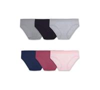 Fruit of the Loom Women's No Show Seamless Underwear, Amazing Stretch & No Panty Lines, Available in Plus Size Bikini, Assorted, 12 (Pack of 6)