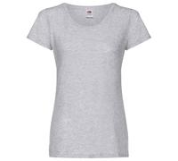 Fruit of the Loom Women's Original Heather Lady Fit T-Shirt in Grey | Size: 12 Fruit Of The Loom Grey 12