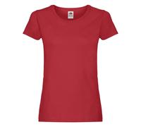 Fruit of the Loom Women's Original Lady Fit T-Shirt in Red | Size: XS Fruit Of The Loom Red XS