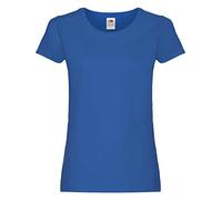 FRUIT OF THE LOOM Women's Original T. T Shirt, Royal, XS UK