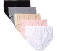 Fruit of the Loom Women's Plus-Size 5 Pack Fit For Me Breathable Brief, Assorted Color, Assorted, 6X