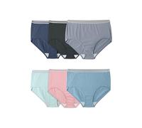 Fruit of the Loom Women's Plus Size Underwear Briefs, Designed to Fit Your Curves, Assorted, 14 (Pack of 6)