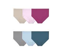 Fruit of the Loom Women's Plus Size Underwear, Designed to Fit Your Curves, Brief-Cotton Mesh-Colors May Vary, 12 (Pack of 6)