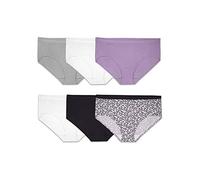 Fruit of the Loom Women's Plus Size Underwear, Designed to Fit Your Curves Panties, Hipster-Cotton-Assorted, 13 (Pack of 6)