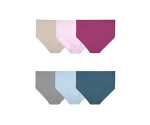 Fruit of The Loom Women's Plus Size Underwear, Fit for Me, Designed to Fit Your Curves Briefs (Pack of 6)