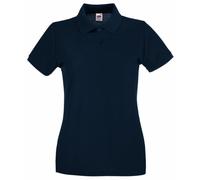Fruit of the Loom Women's Polo Shirt blue dark blue X-Large