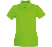 Fruit of the Loom Women's Polo Shirt Lime Small