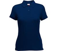 Fruit of the Loom Women's 65/35 Polo Lady-Fit Shirt, Blue (Navy 200), M
