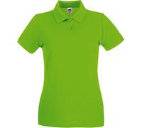 Fruit of the Loom Women's Polo Shirt Short-Sleeve - Green - X-Large