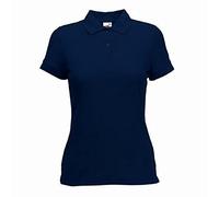 Fruit of the Loom Women's Polo Shirt Short-Sleeve, Womens Men, deep navy