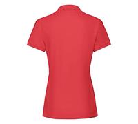 Fruit of the Loom Women's Premium Lady-fit Polo Shirt - Red - X-Large