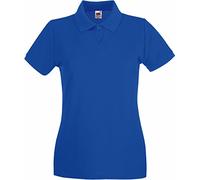 Fruit of the Loom Women's Premium Lady-fit Polo Shirt, Blu Blu Reale, M