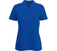 Women's polo shirt Fruit of the Loom Bleu M