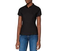 FRUIT OF THE LOOM Women's Premium Polo Shirt, Black, XL UK