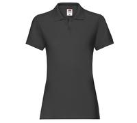 Fruit of the Loom Women's Premium Polo Shirt in Black | Size: Large Fruit Of The Loom Black L