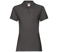 Fruit of the Loom Women's Premium Polo Shirt Lady-Fit - Grey - Large