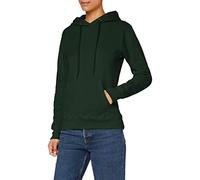 FRUIT OF THE LOOM Women's Pull-over Classic Hooded Sweatshirt Clasic, Green (Bottle Green), XXL UK