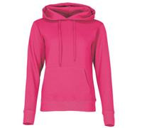 Fruit of the Loom Women's Pull-over Classic Hooded Sweatshirt Clasic, Pink (Fuchsia), L UK
