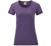 Fruit of the Loom women's regular fit T-shirt., Mottled purple, XL