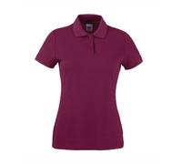 Fruit of the Loom Womens S/S Lady-Fit 65/35 Polo Shirt Burgundy Small