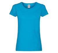 Fruit of the Loom - Womens Short Sleeve Shirt (XS) (Light Blue)