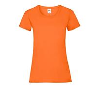 Fruit of the Loom Women's Short Sleeve T-Shirt - Orange - Orange - Small