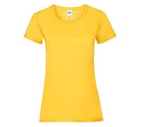 Fruit of the Loom Women's Short Sleeve T-Shirt - Yellow - Sunflower - Large