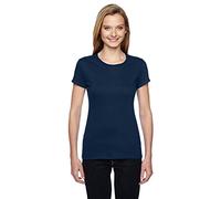 Fruit Of The Loom Womens Sofspun Junior Fit T-Shirt, M, J Navy