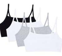 Fruit of the Loom Women's Spaghetti Strap Cotton Bra Sports Bra Opaque (Pack of