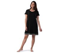 Fruit of the Loom Women's Super Soft and Breathable Sleep Shirt, Black, Medium
