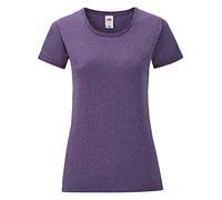 Fruit of the Loom Women's T-Shirt, Heather Purple, L