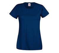 Fruit of the Loom Ladies/Womens Lady-Fit Valueweight Short Sleeve T-Shirt (2XL) (Navy)